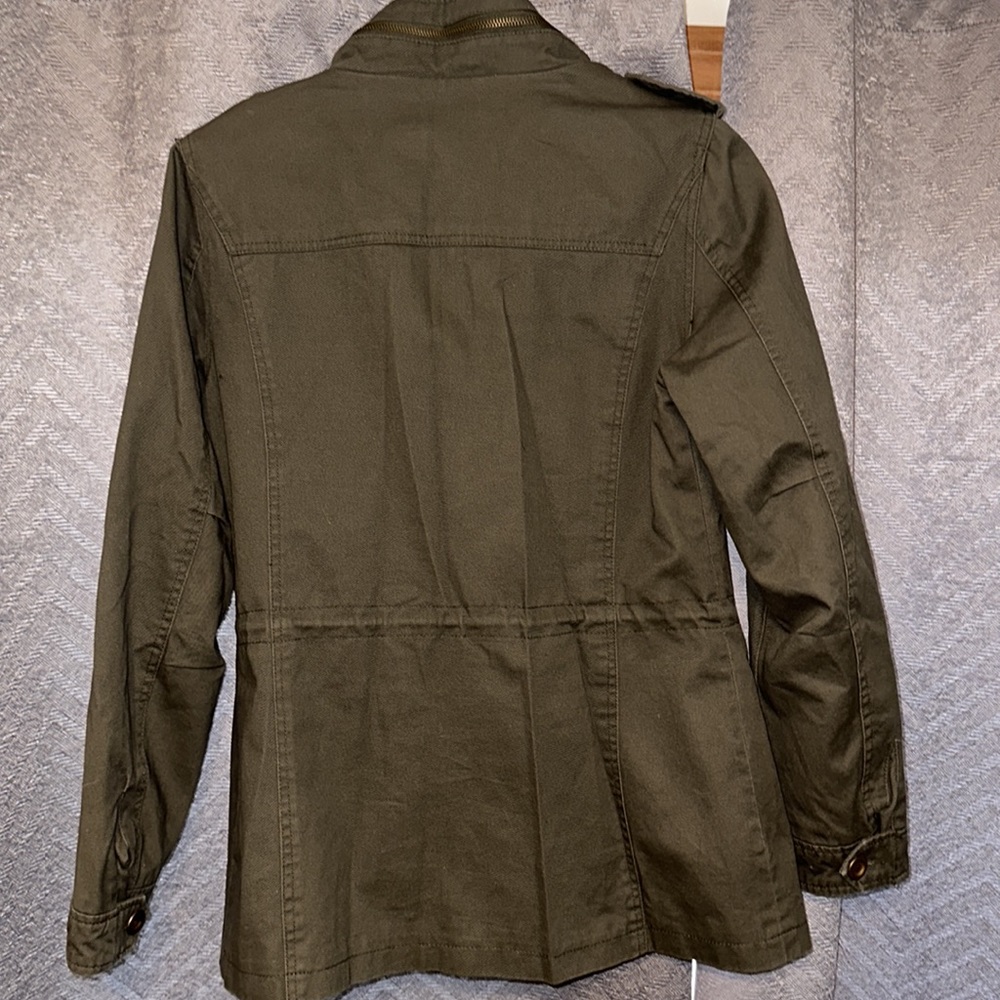 Bcbgeneration Green Utility Jacket Size Medium - image 4